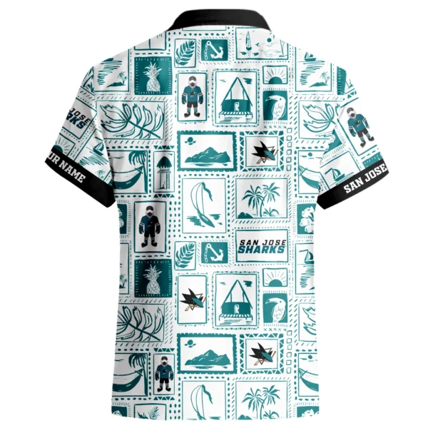 San Jose Sharks Hawaiian Shirt 2026 Limited Premium Crinkle Textured Personalize Name