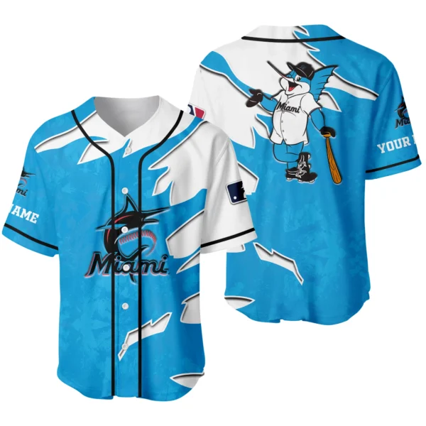 Miami Marlins Baseball Jersey Personalize Name New Limited