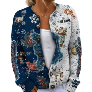 Detroit Tigers Women Sweater Knit Customize Name 2026 Limited