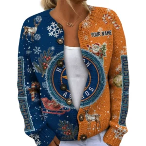 Houston Astros Women Sweater Knit Customize Name 2026 Limited