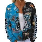 Miami Marlins Women Sweater Knit Customize Name 2026 Limited