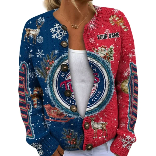 Minnesota Twins Women Sweater Knit Customize Name 2026 Limited