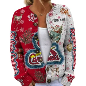 St. Louis Cardinals Women Sweater Knit Customize Name 2026 Limited