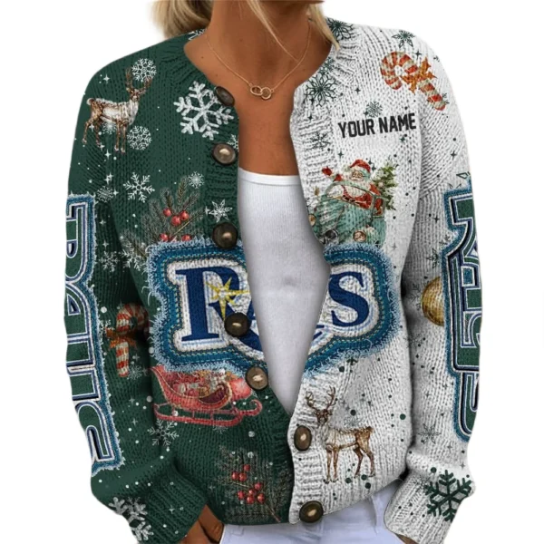 Tampa Bay Rays Women Sweater Knit Customize Name 2026 Limited
