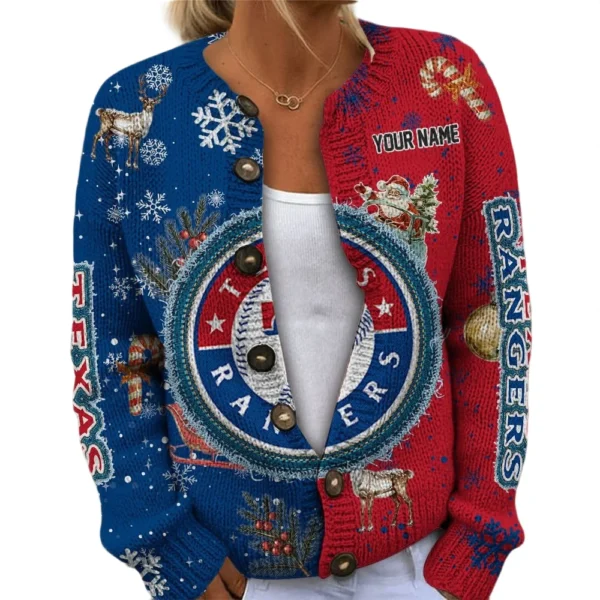 Texas Rangers Women Sweater Knit Customize Name 2026 Limited
