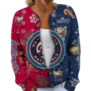 Washington Nationals Women Sweater Knit Customize Name 2026 Limited