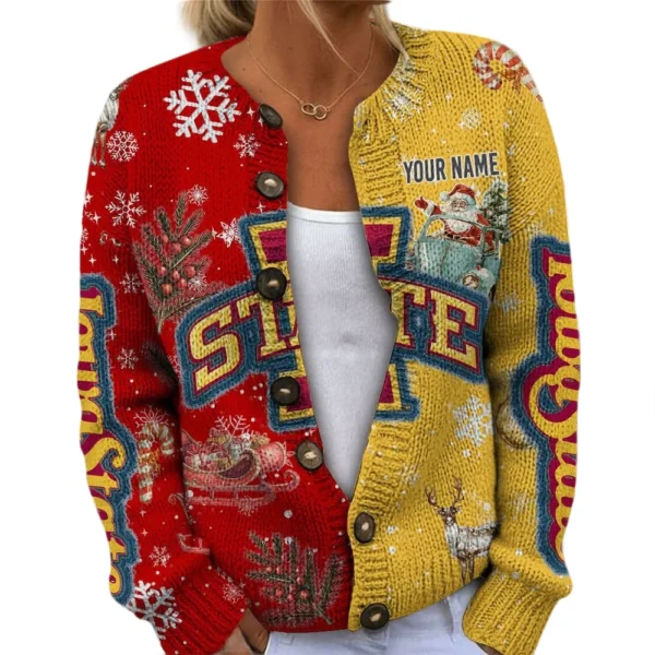 Iowa State Cyclones Women’s Knit Sweater Customize Name