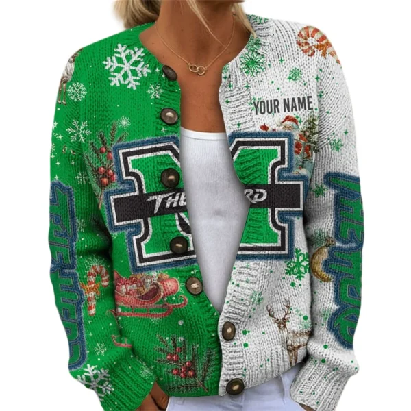 Marshall Thundering Herd Women’s Knit Sweater Customize Name