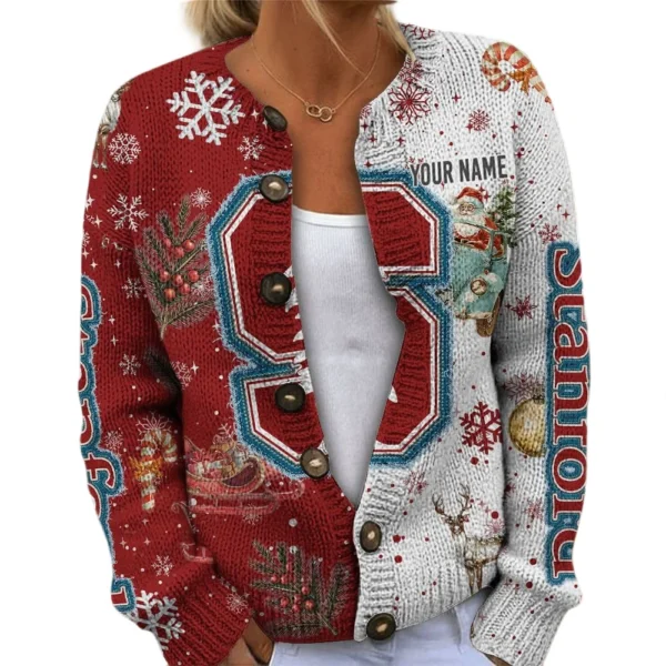 Stanford Cardinal Women’s Knit Sweater Customize Name