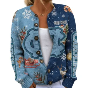 North Carolina Tar Heels Women’s Knit Sweater Customize Name