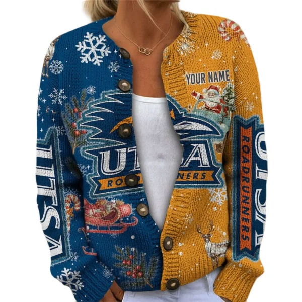 UTSA Roadrunners Women’s Knit Sweater Customize Name