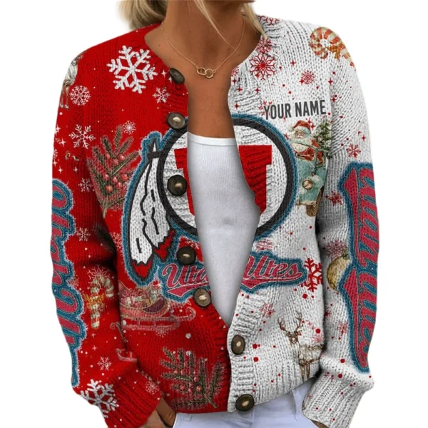 Utah Utes Women’s Knit Sweater Customize Name