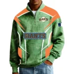 San Francisco Giants Men’s Quarter Zip Pullover Sweatshirt Waffle Knit Pocket 2026 Limited