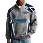 New Orleans Pelicans Men’s Quarter Zip Pullover Sweatshirt Waffle Knit Pocket 2026 Limited