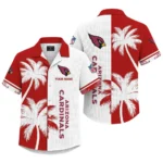 Arizona Cardinals Hawaiian Shirt Premium Lightweight Waffle Knit Customize Name