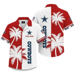 Dallas Cowboys Hawaiian Shirt Premium Lightweight Waffle Knit Customize Name