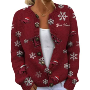 Arkansas Razorbacks Womens Knit Sweater Limited Personalize Name