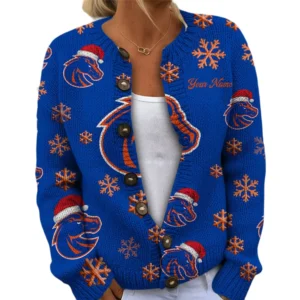 Boise State Broncos Womens Knit Sweater Limited Personalize Name