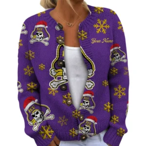 East Carolina Pirates Womens Knit Sweater Limited Personalize Name