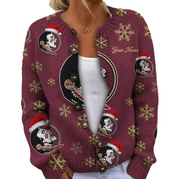 Florida State Seminoles Womens Knit Sweater Limited Personalize Name
