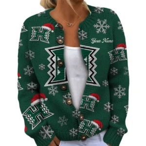 Hawaii Rainbow Warriors Womens Knit Sweater Limited Personalize Name