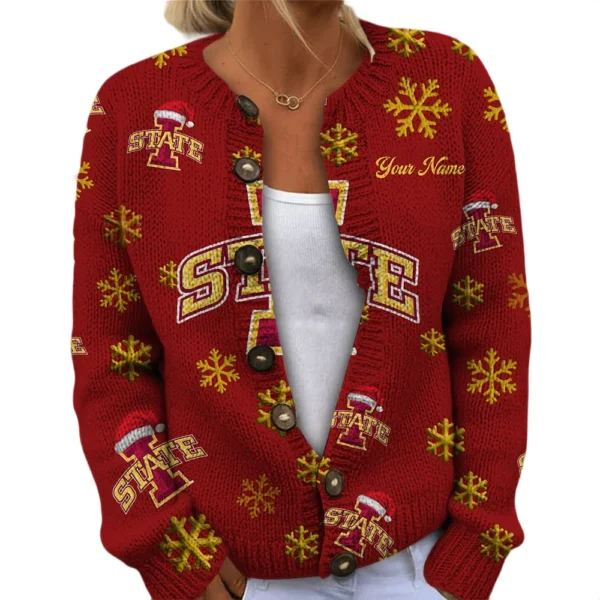 Iowa State Cyclones Womens Knit Sweater Limited Personalize Name