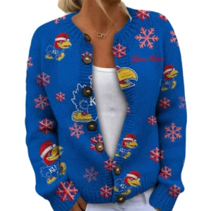 Kansas Jayhawks Womens Knit Sweater Limited Personalize Name