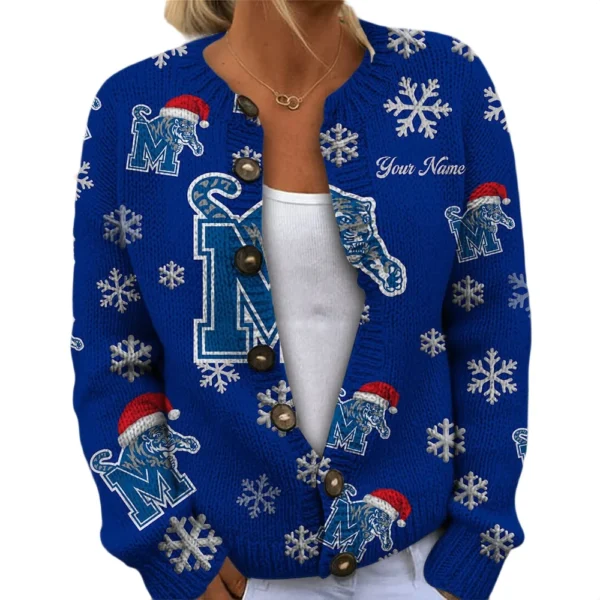 Memphis Tigers Womens Knit Sweater Limited Personalize Name