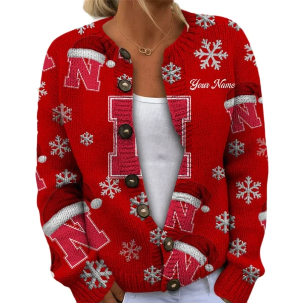 Nebraska Cornhuskers Womens Knit Sweater Limited Personalize Name