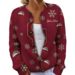 Oklahoma Sooners Womens Knit Sweater Limited Personalize Name