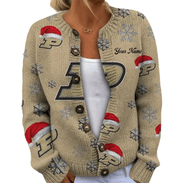 Purdue Boilermakers Womens Knit Sweater Limited Personalize Name