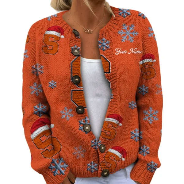 Syracuse Orange Womens Knit Sweater Limited Personalize Name