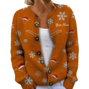 Texas Longhorns Womens Knit Sweater Limited Personalize Name