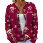 Temple Owls Womens Knit Sweater Limited Personalize Name