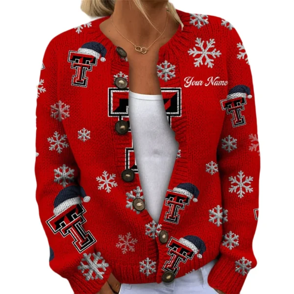 Texas Tech Red Raiders Womens Knit Sweater Limited Personalize Name