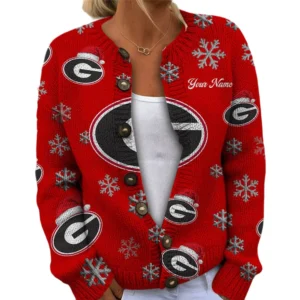 Georgia Bulldogs Womens Knit Sweater Limited Personalize Name