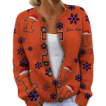 Illinois Fighting Illini Womens Knit Sweater Limited Personalize Name