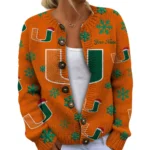 Miami Hurricanes Womens Knit Sweater Limited Personalize Name