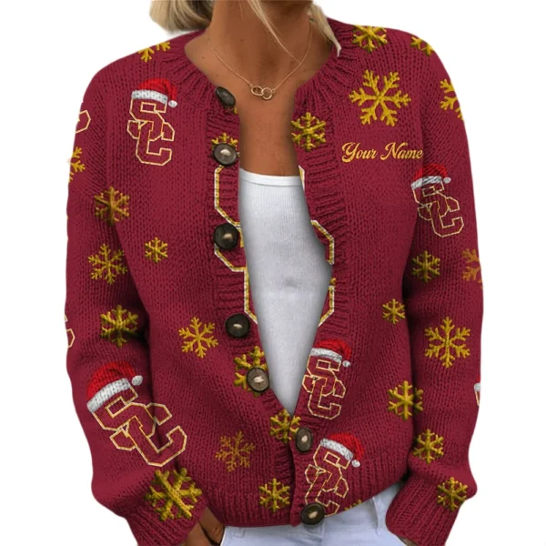 USC Trojans Womens Knit Sweater Limited Personalize Name