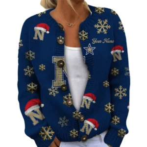 Navy Midshipmen Womens Knit Sweater Limited Personalize Name