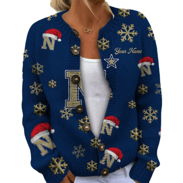 Navy Midshipmen Womens Knit Sweater Limited Personalize Name
