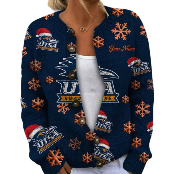 UTSA Roadrunners Womens Knit Sweater Limited Personalize Name