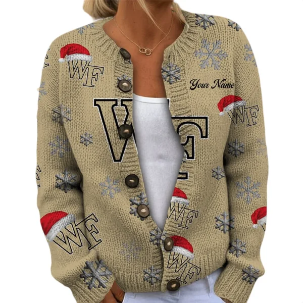 Wake Forest Demon Deacons Womens Knit Sweater Limited Personalize Name