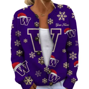 Washington Huskies Womens Knit Sweater Limited Personalize Name