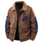 New York Giants Men's Sherpa Collar Casual Jacket Button Front Casual Outerwear