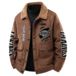 Los Angeles Kings Men's Sherpa Collar Casual Jacket Button Front Casual Outerwear