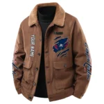 Washington Capitals Men's Sherpa Collar Casual Jacket Button Front Casual Outerwear
