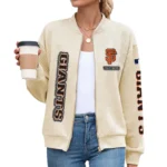 San Francisco Giants Women Bomber Jacket Stand Collar Full Zip Outerwear Personalize Name