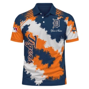 Detroit Tigers Polo Shirt Personalize Name New Limited