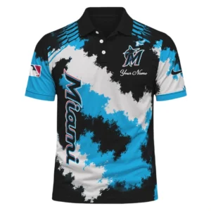 Miami Marlins Polo Shirt Personalize Name New Limited